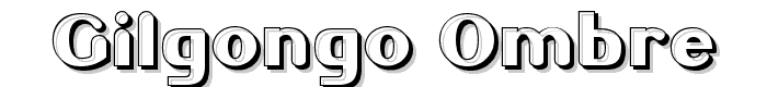 Gilgongo Ombre font